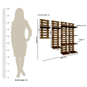 1 fornt image of 4 set shelf